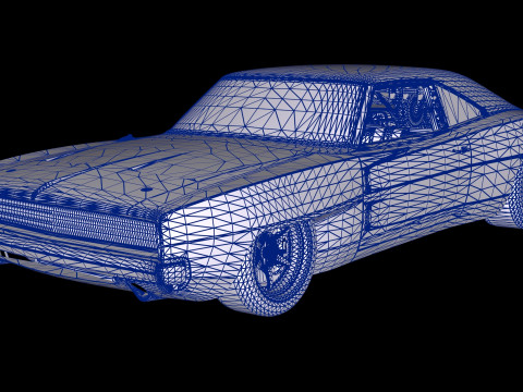 Fast 9 1968 Dodge Charger Orta Motor Hellacious 3D Model