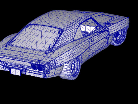 Fast 9 1968 Dodge Charger Orta Motor Hellacious 3D Model