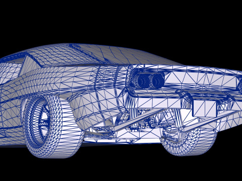 Fast 9 1968 Dodge Charger Orta Motor Hellacious 3D Model