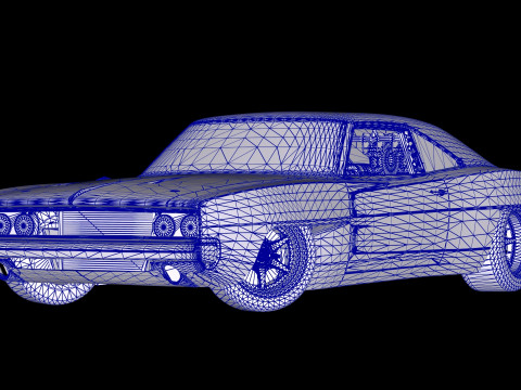 Fast 9 1968 Dodge Charger Orta Motor Hellacious 3D Model