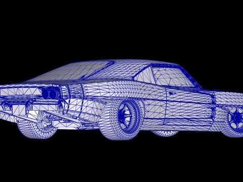 Fast 9 1968 Dodge Charger Orta Motor Hellacious 3D Model