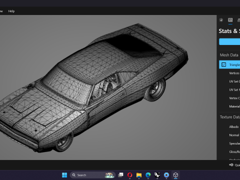 Fast 9 1968 Dodge Charger Orta Motor Hellacious 3D Model