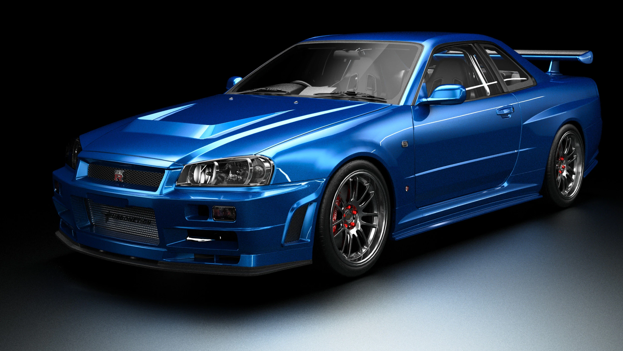 Fast Furious R34 Nissan Skyline GT-R 3D Model .c4d .max .obj .3ds .fbx .stl .blend 