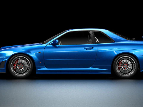 Fast Furious R34 Nissan Skyline GT-R 3D Model