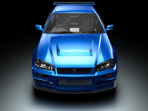 Fast Furious R34 Nissan Skyline GT-R 3D Model