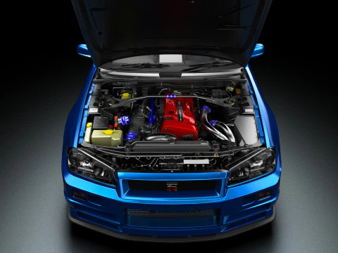 Fast Furious R34 Nissan Skyline GT-R 3D Model