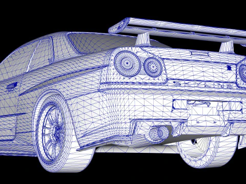 Fast Furious R34 Nissan Skyline GT-R 3D Model