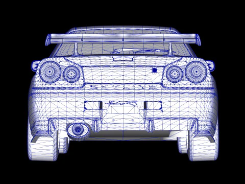 Fast Furious R34 Nissan Skyline GT-R 3D Model