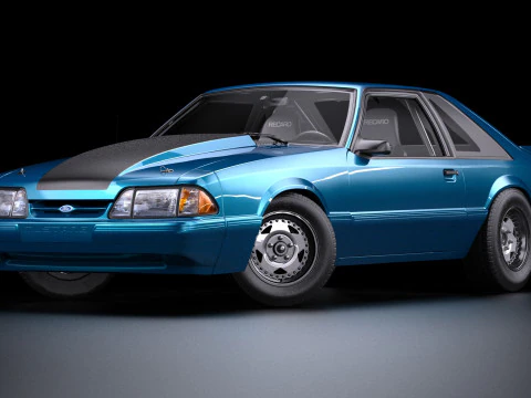 Fast Furious Jakobs 1992 LX Mustang 3D Model