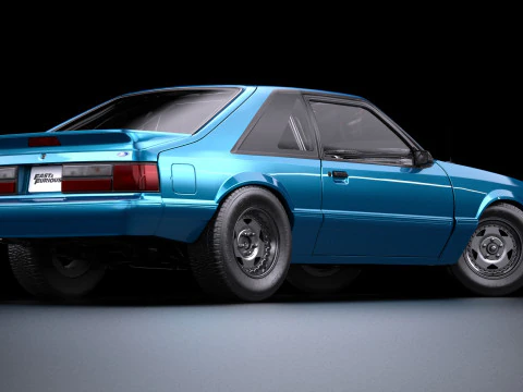 Fast Furious Jakobs 1992 LX Mustang 3D Model