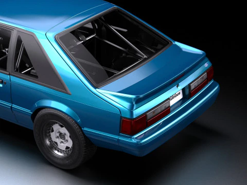 Fast Furious Jakobs 1992 LX Mustang 3D Model