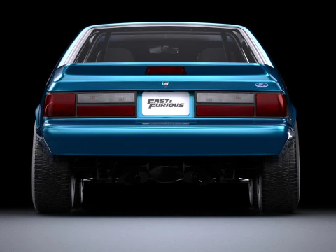 Fast Furious Jakobs 1992 LX Mustang 3D Model