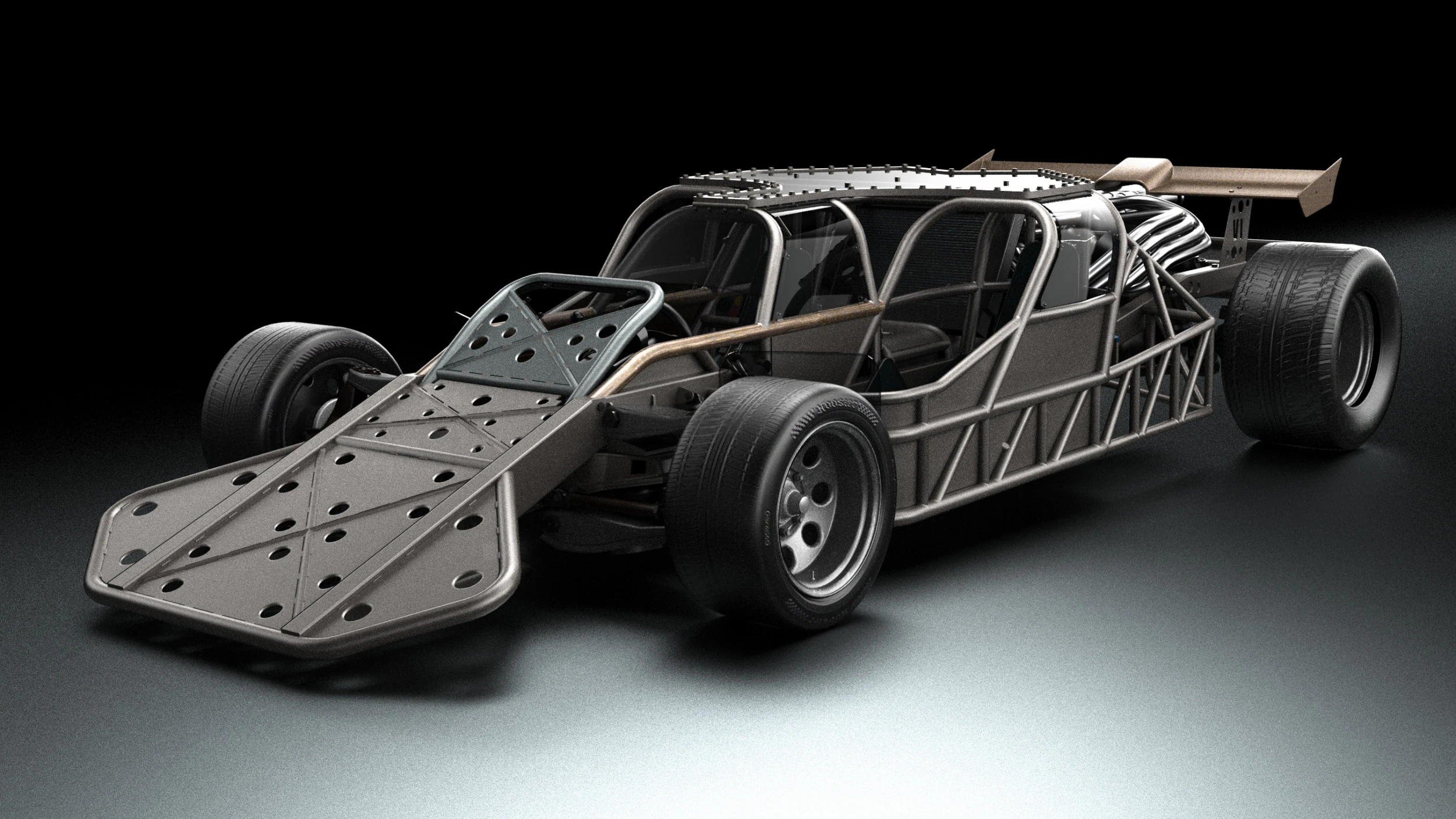 Fast Furious 6 Custom Flip Car 3D Model .c4d .max .obj .3ds .fbx .stl .blend 