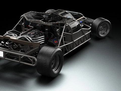 Fast Furious 6 Custom Flip Car 3D Model