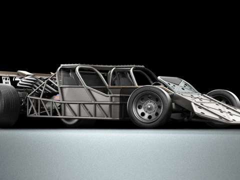 Fast Furious 6 Custom Flip Car 3D Model