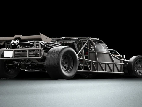 Fast Furious 6 Custom Flip Car 3D Model