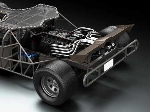 Fast Furious 6 Custom Flip Car 3D Model
