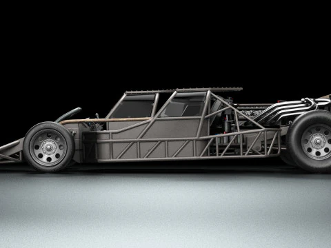Fast Furious 6 Custom Flip Car 3D Model