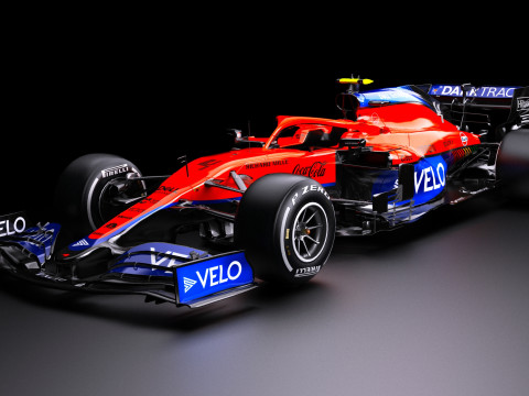 F1 McLaren MCL35M Racing Car 3D Model