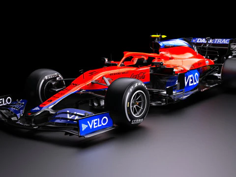 Voiture de course F1 McLaren MCL35M Modèle 3D