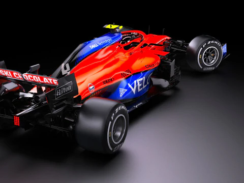 F1 McLaren MCL35M Racing Car 3D Model