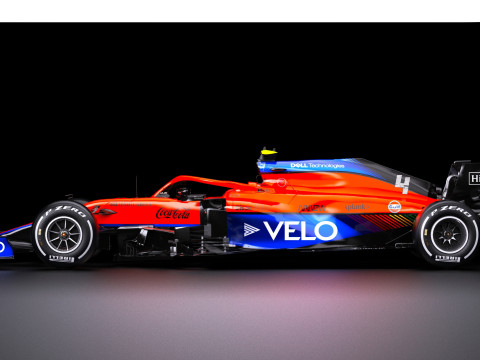 F1 मैकलेरन MCL35M रेसिंग कार 3D मॉडल