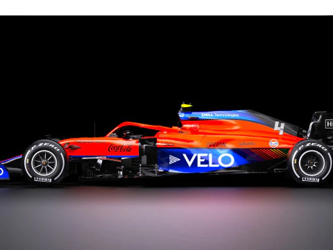 F1 McLaren MCL35M Racing Car 3D Model