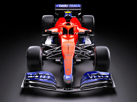 F1 McLaren MCL35M Racing Car 3D Model