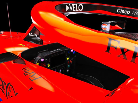 F1 McLaren MCL35M Racing Car 3D Model