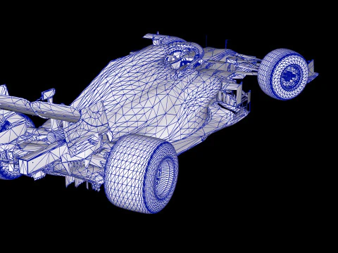 F1 McLaren MCL35M Racing Car 3D Model