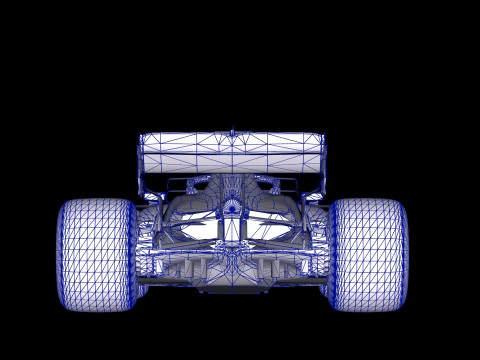 F1 McLaren MCL35M Racing Car 3D Model