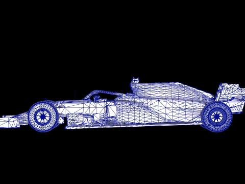 F1 McLaren MCL35M Racing Car 3D Model