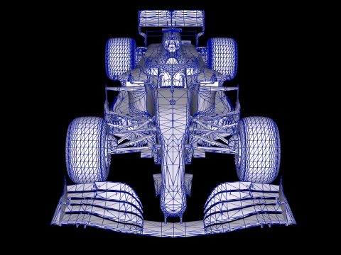F1 McLaren MCL35M Racing Car 3D Model