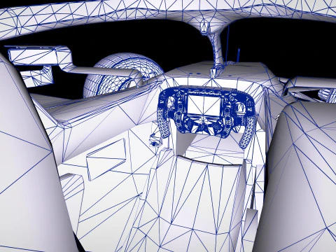 F1 McLaren MCL35M Racing Car 3D Model