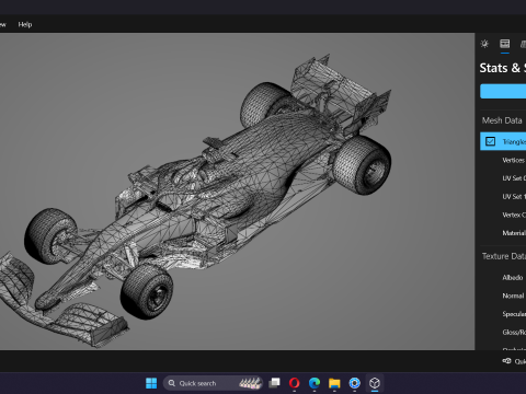 F1 मैकलेरन MCL35M रेसिंग कार 3D मॉडल