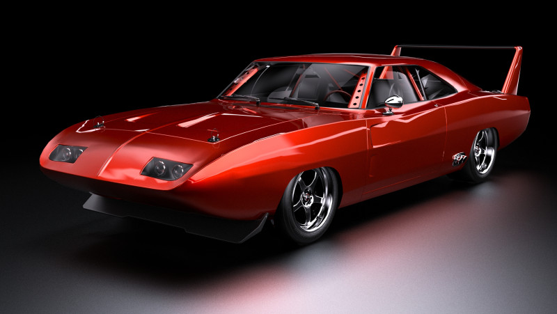 Dodge Charger Dom Daytona 1969 Fast Furious 6 Modello 3D .c4d .max .obj .3ds .fbx .stl .blend