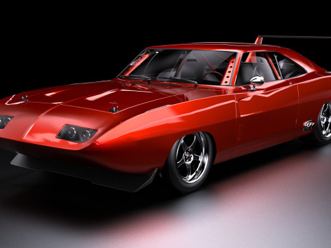 Dodge Charger Dom Daytona 1969 Fast Furious 6 Modello 3D