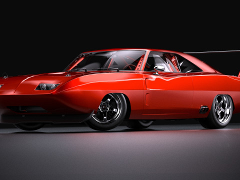 Dodge Charger Dom Daytona 1969 Fast Furious 6 Modello 3D
