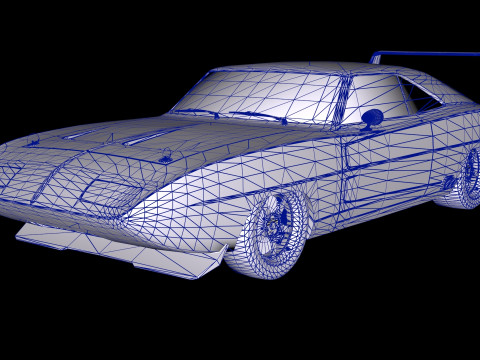 Dodge Charger Dom Daytona 1969 Fast Furious 6 Modello 3D