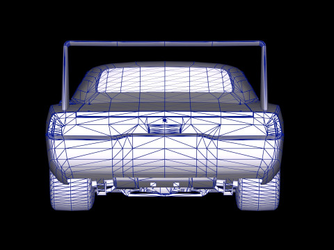 Dodge Charger Dom Daytona 1969 Fast Furious 6 Modello 3D