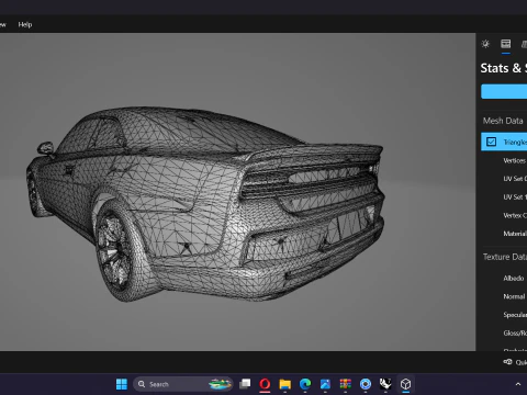 Dodge Charger Daytona 2025 3D Model