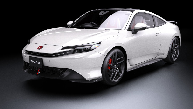 2026 Honda Prelude 3D Model .c4d .max .obj .3ds .fbx .stl .blend 