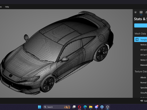 2026 Honda Prelude 3D Model