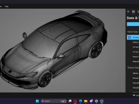2026 Honda Prelude 3D Model