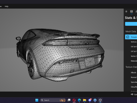 2026 Honda Prelude 3D Model