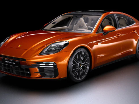 Porsche Panamera Turbo E-H&iacute;brido 2025 Modelo 3D