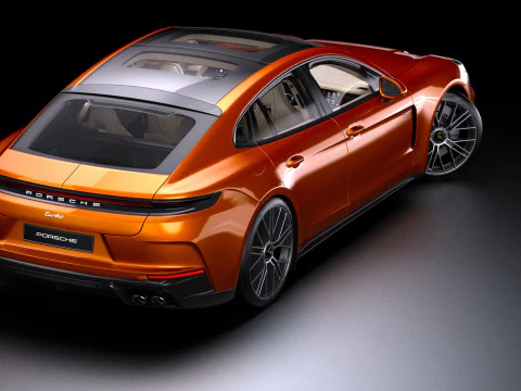 2025 Porsche Panamera Turbo E-Hybrid 3D Model