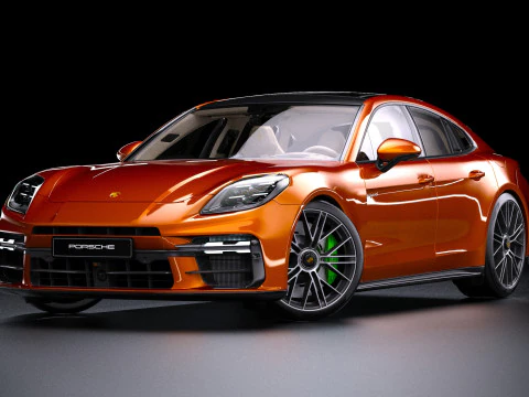 2025 Porsche Panamera Turbo E-Hybrid 3D Model