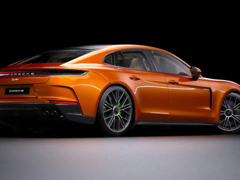 2025 Porsche Panamera Turbo E-Hybrid 3D Model