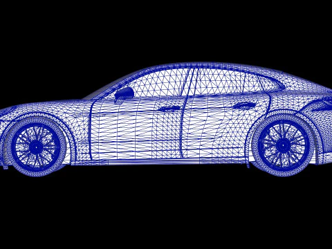 2025 Porsche Panamera Turbo E-Hybrid 3D Model